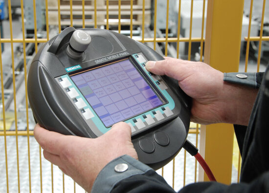 Bedienung der Software mittels Siemens Mobil Panel Bedienung der Software mittels Siemens Mobil Panel